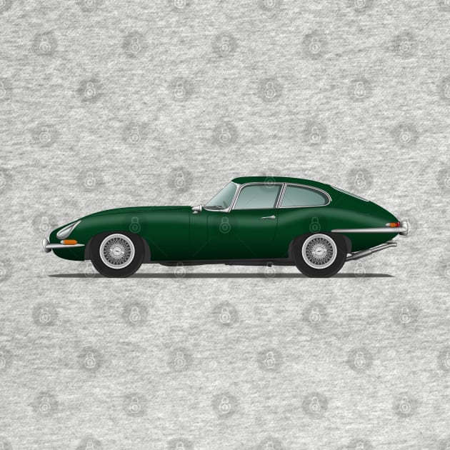 E Type Series 1 Coupe British Racing Green by SteveHClark